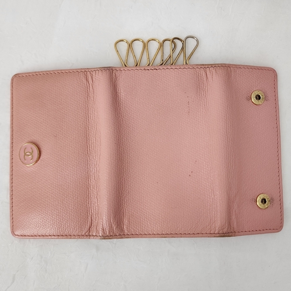 Auth Chanel CC Pink Key Case - Picture 6 of 9